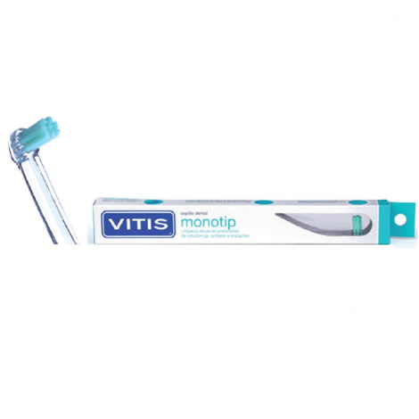 Vitis Monotip монопучковая зубная щетка с жесткими щетинками в твердой упаковке (1 шт)