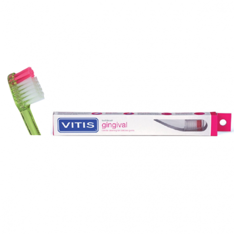 Vitis Gingival зубная щетка с мягкими щетинками в твердой упаковке (1 шт)