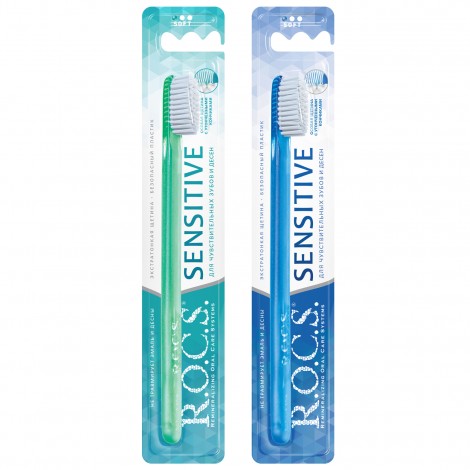 R.O.C.S. Sensitive зубная щетка с мягкими щетинками (1 шт)