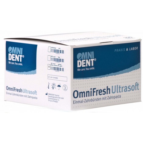Omnident OmniFresh Mint одноразовые зубные щетки импегрированные зубной пастой ментол (100 шт)