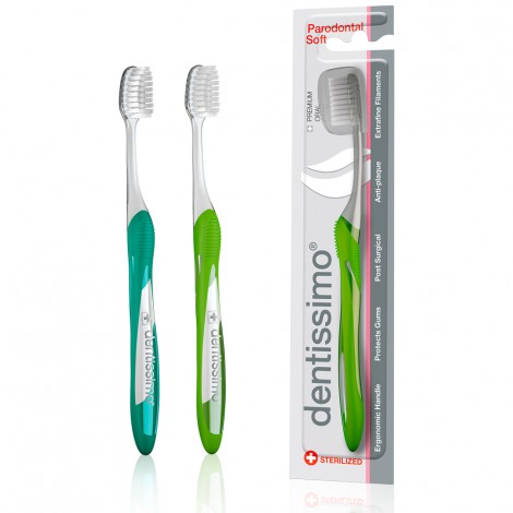 Dentissimo Paradontal Soft зубная щетка с мягкими щетинками для чувствительных десен (1 шт)