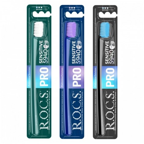 R.O.C.S. Pro 5940 Sensitive зубная щетка с мягкими щетинками (1 шт)