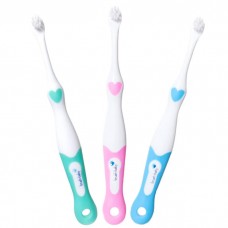 FirstBrush Brush-Baby детская зубная щетка мягкая 0-18 месяцев (розовая, голубая или зеленая) (1 шт)