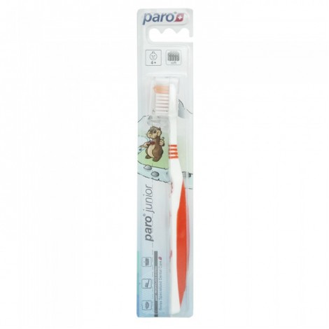 Paro Junior мягкая зубная щетка с гибкой шейкой для детей от 4 лет (1 шт)