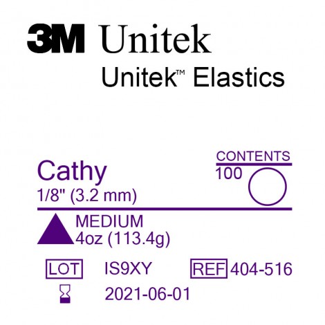 3M Unitek Cathy (Кэти) 1/8" (3,2мм) 4 Oz (113,4 г) эластики внутриротовые Medium