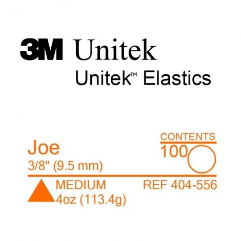 3M Unitek Joe (Джо) 3/8" (9,5 мм) 4 Oz (113,4 г) эластики внутриротовые Medium