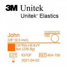 3M Unitek John (Джон) 3/8" (9,5 мм) 8 Oz (226,8 г) эластики внеротовые