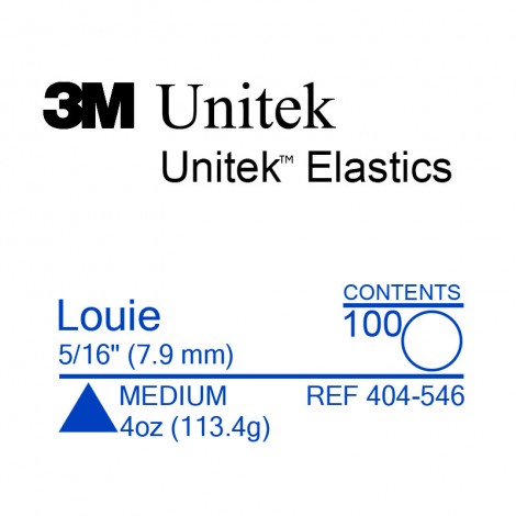 3M Unitek Louie (Луи) 5/16" (7,9 мм) 4 Oz (113,4 г) эластики внутриротовые Medium