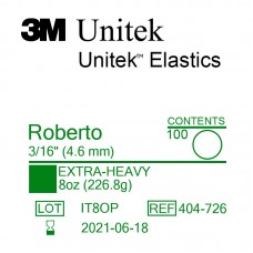 3M Unitek Roberto (Роберто) 3/16" (4,6 мм) 8 Oz (226,8 г) эластики внеротовые