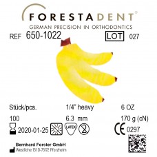 Forestadent Банан эластики внеротовые 1/4" (6,3 мм) 6 Oz (170 гр)