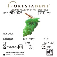 Forestadent Виноград 5/16" (7,94 мм) 6 Oz (170,1 г) эластики внеротовые