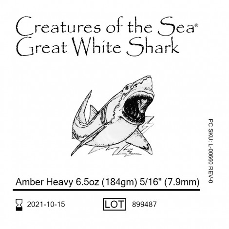 Ortho Technology Great White Shark (Белая Акула) 5/16" (7,9 мм) 6,5 Oz (184 г) эластики внутриротовые Heavy