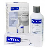 Vitis Whitening Kit набор отбеливающий (зубная паста и ополаскиватель) в коробке