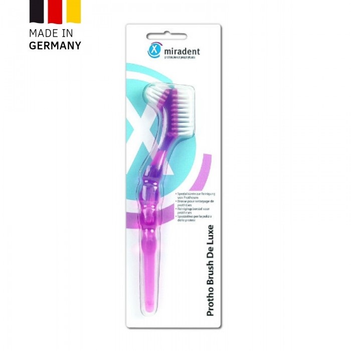 Miradent Protho Brush De Luxe щетка для чистки съемных зубных протезов (розовая)
