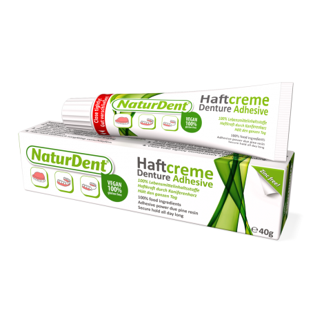 Fittydent Naturdent Vegan фиксирующий крем для съемных зубных протезов (40 гр)