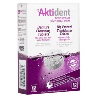 Aktident таблетки для чистки зубных протезов (30 шт)