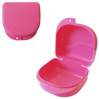 MIG DB-02 (71*78*45) контейнер для съемных зубных протезов розовый