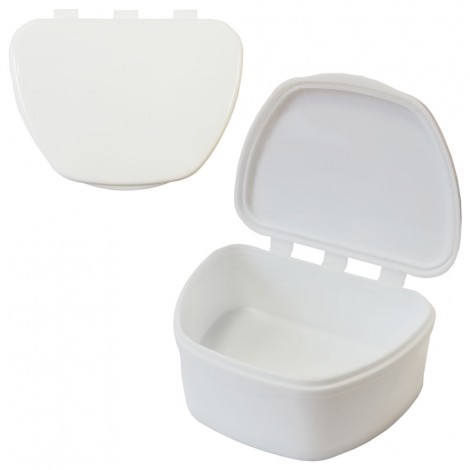 MIG DB-05 контейнер для съемных зубных протезов (67*92*38мм) белый