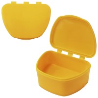 MIG DB-05 (67*92*38) контейнер для съемных зубных протезов желтый