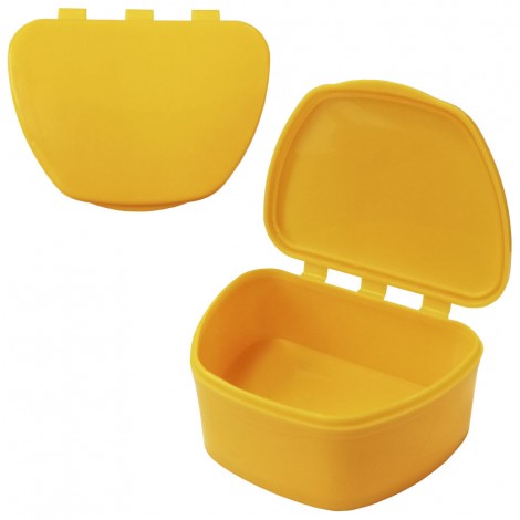 MIG DB-05 контейнер для съемных зубных протезов (67*92*38мм) желтый