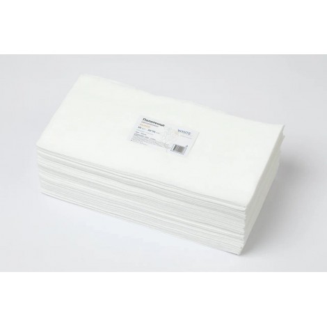 White Line Выбор одноразовые полотенца 30*70 (50 шт) спанлейс белые