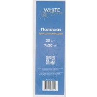 White Line бумага для депиляции в полосках белая (7х20см/80гр) (20 шт)