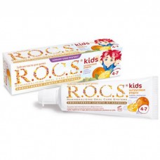 ROCS Kids детская зубная паста Цитрусовая радуга 4-7 лет (45 гр)