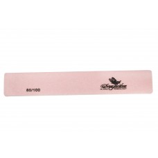 Dona Jerdona пилка для искусственных ногтей 80/100 прямоугольная широкая розовая 
