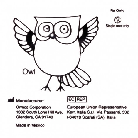 Ormco Owl резиновая тяга для брекетов Сова 1/4" (6,35 мм) 2 Oz (60 гр)