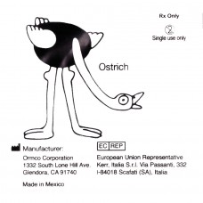 Ormco Ostrich Страус слабые внутриротовые эластики 3/4" 2 Oz 8B