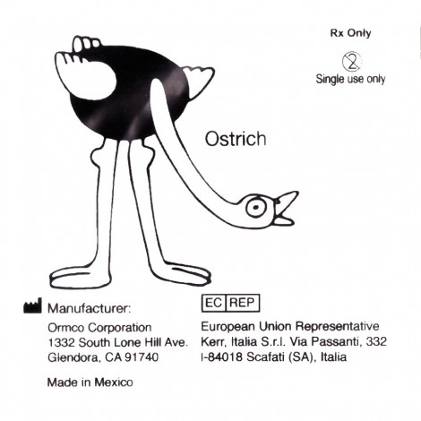 Ormco Ostrich резиновая тяга для брекетов Страус 3/4" (19,1 мм) 2 Oz (60 гр)