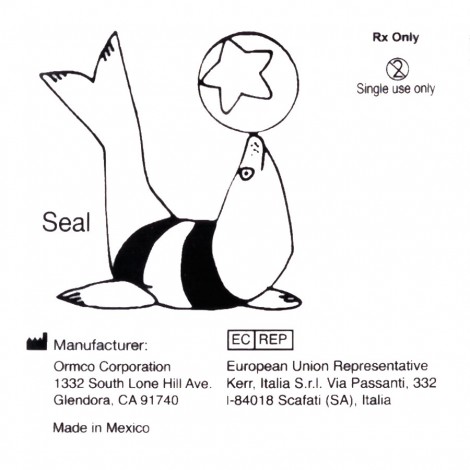Ormco Seal резиновая тяга для брекетов Тюлень 1/4" (6,35 мм) 3 Oz (85 гр)