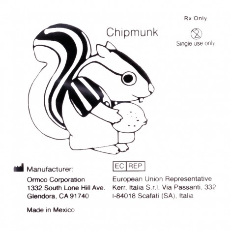 Ormco Chipmunk резиновая тяга для брекетов Бурундук 1/8" (3,18 мм) 3,5 Oz (100 гр)