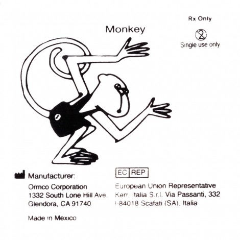 Ormco Monkey резиновая тяга для брекетов Обезьяна 3/8" (9,35 мм) 3,5 Oz (100 гр)