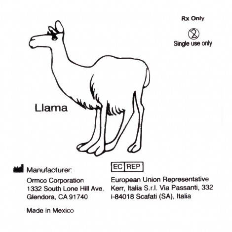 Ormco Llama резиновая тяга для брекетов Лама 5/8" (15,9 мм) 3,5 Oz (100 гр)