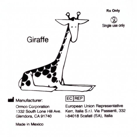 Ormco Giraffe резиновая тяга для брекетов Жираф 3/4" (19,1 мм) 3.5 Oz (100 гр)
