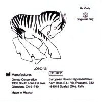 Ormco Zebra Зебра сильные внутриротовые эластики 5/16" 4,5Oz 4E