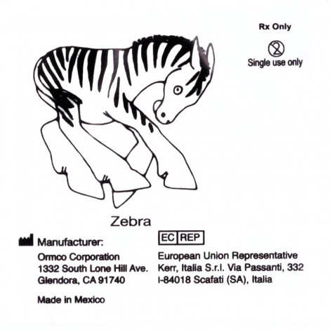 Ormco Zebra резиновая тяга для брекетов Зебра 5/16" (7,94 мм) 4,5 Oz (130 гр)