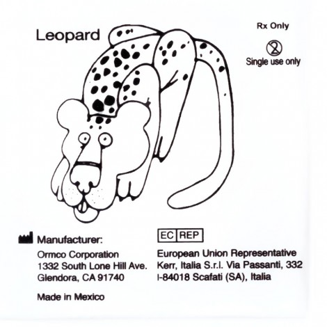 Ormco Leopard резиновая тяга для брекетов Леопард 1/4" (6,35 мм) 8 Oz (230 гр)