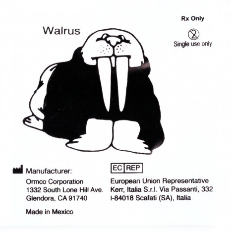 Ormco Walrus резиновая тяга для брекетов Морж 5/16" (7,94 мм) 14 Oz (400 гр)