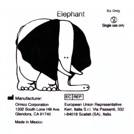 Ormco Elephant Резиновая тяга для брекетов Слон 3/8" (9,35 мм) 14 Oz (400 гр)