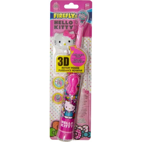 Smile Guard Hello Kitty электрическая зубная щетка на батарейке с 3D колпачком для детей от 3 лет