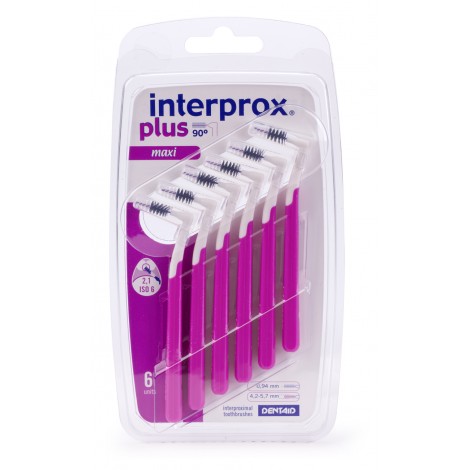 Interprox Plus Maxi ISO 6 (0,94 - 4,2-5,7 мм) межзубные ершики (6 шт) фиолетовые