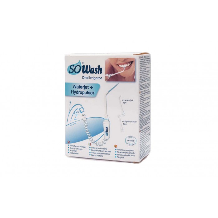 SoWash Waterjet+Hydropulser Стандартный ирригатор для полости рта на кран (2 насадки)