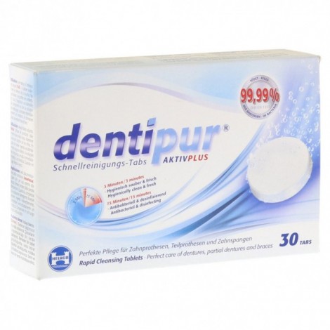 Dentipur Cleansing Tablets таблетки для очистки съемных зубных протезов (30 шт)