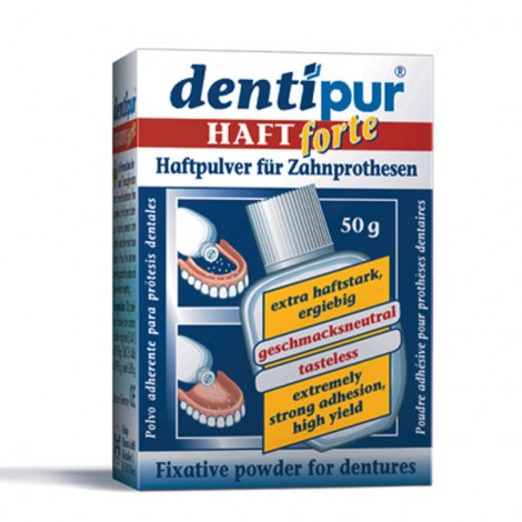 Dentipur Haftpulver порошок для фиксации съемных зубных протезов (50 гр)