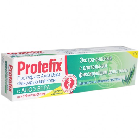 Protefix крем фиксирующий экстра-сильный для зубных протезов Алое-Вера (40 мл) 013057