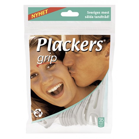 Plackers Grip зубной станок (флоссер) с запатентованной нитью TUFFLOSS (35 шт)