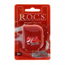 ROCS Red Edition крученая расширяющаяся зубная нить (40 м) 