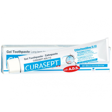 Curasept зубная паста гелеобразная 0,12% хлоргексидин (75 мл)